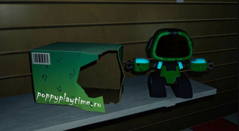 Boogie Bot с коробкой из игры Poppy Playtime